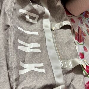 PINK Victoria's Secret Gray Shoulder Bag